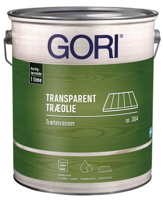 GORI 304 ibenholt træolie til træterrasser 5 liter